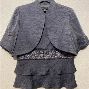 2- Piece grey blouse